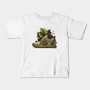 Step Up Your Style & the Planet with our Plant-Powered Sneaker Kids T-Shirt